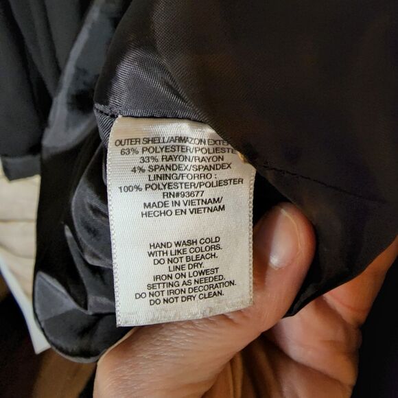 Allen B. by Allen Schwartz Black Embellished Blazer Size Medium - Picture 6 of 11